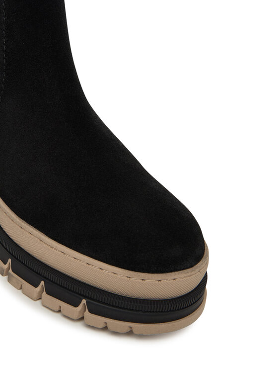 Tamaris Tamaris Kotníková obuv s elastickým prvkem 1-25808-45 Černá