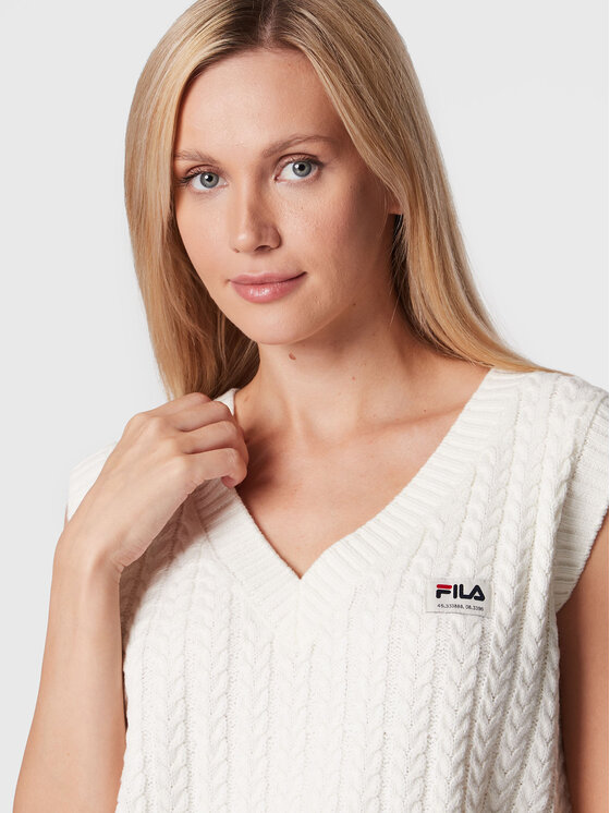 Fila Pull Terragona FAW0235 Blanc Regular Fit