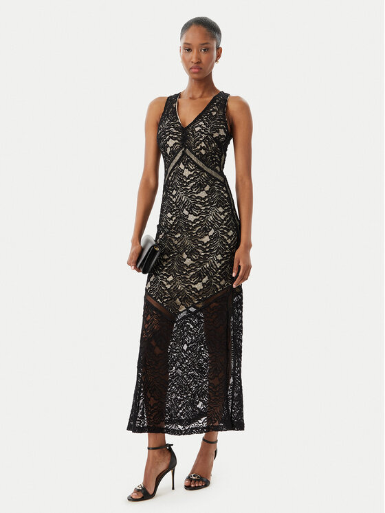 Guess Guess Abito da cocktail W5GT37 KCS90 Nero Slim Fit