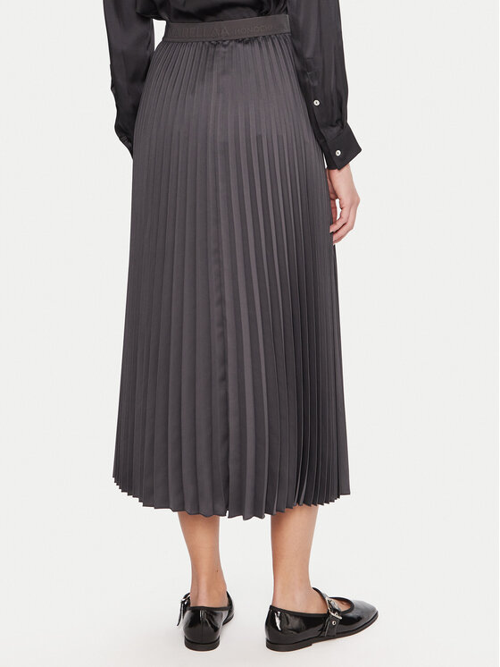Marella Marella Плисирана пола Pontiac 2523106045 Сив Regular Fit