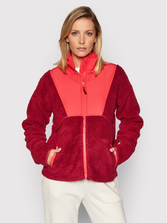Roxy Prehodna jakna Unforgettable Landscapes ERJPF03078 Bordo rdeča Regular Fit