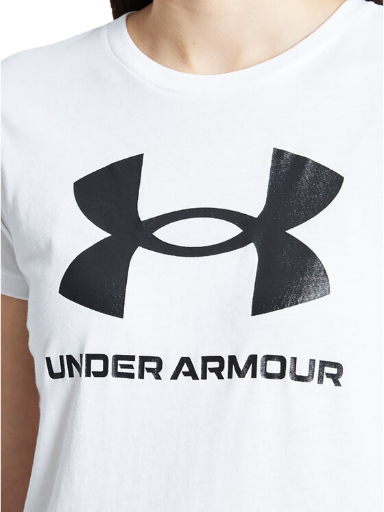 Under Armour Under Armour Tričko UA SPORTSTYLE LOGO SS 1356305 Biela Regular Fit