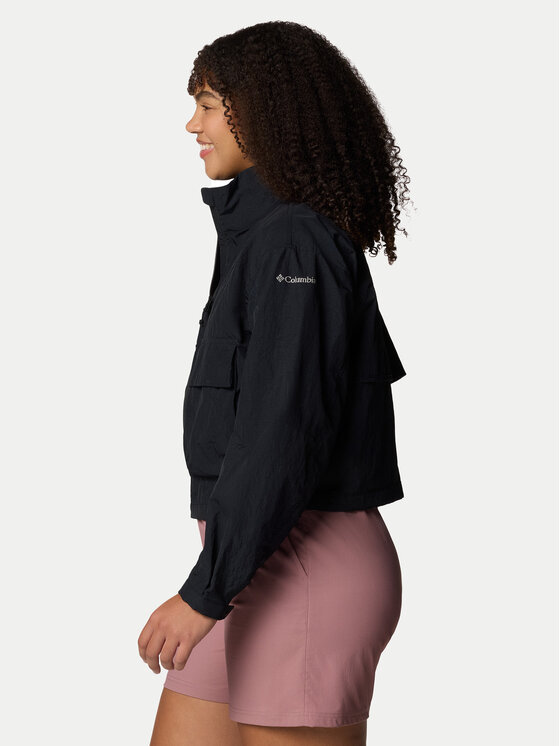 Columbia Columbia Bunda pro přechodné období Paracutie™ Cropped Cargo Windbreaker 2116571 Černá Regular Fit