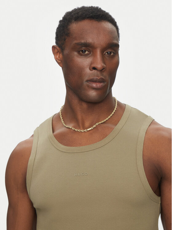 HUGO HUGO Tank top Dapota 50542089 Brązowy Slim Fit