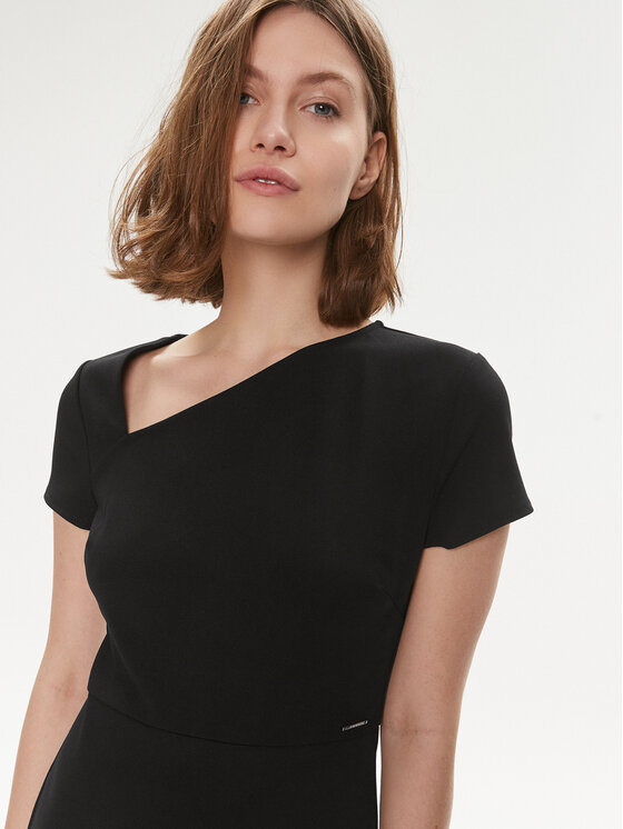 Calvin Klein Calvin Klein Rochie cocktail K20K206277 Negru Regular Fit