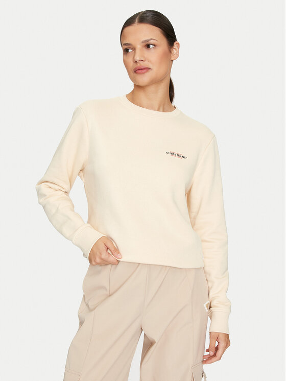 Guess Jeans Guess Jeans Sweatshirt W4YQ07 KC811 Beige Regular Fit
