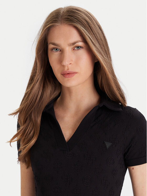 Guess Guess Rochie de zi V5YK05 Z3OA0 Negru Regular Fit