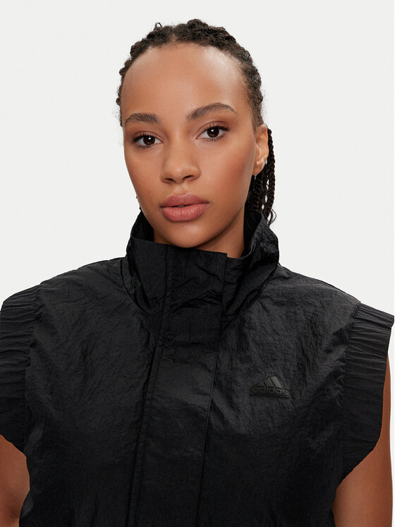 adidas adidas Αμάνικο Μπουφάν City Escape IT1453 Μαύρο Loose Fit