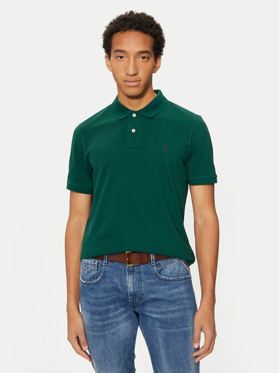 U.S. Polo Assn. Polo MUP3312 Zaļš Regular Fit