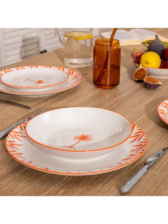 MIAhome MIAhome Zestaw 6 talerzy obiadowych Yucatan 27 cm Biały