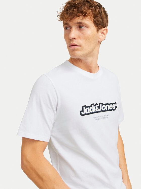 Jack & Jones Jack & Jones T-Shirt Vesterbro 12265740 Biały Relaxed Fit