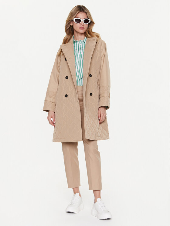Weekend Max Mara Weekend Max Mara Átmeneti kabát Ragione 23549101 Bézs Regular Fit