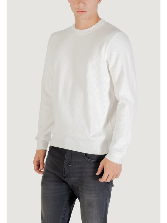 Antony Morato Antony Morato Πουλόβερ LISBON REGULAR FIT Λευκό Regular Fit