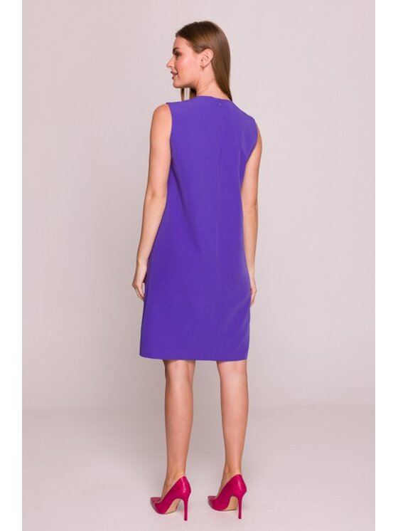 Stylove Stylove Sukienka codzienna S408 Fioletowy A-Line Fit