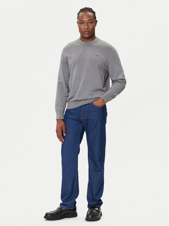 Calvin Klein Jeans Calvin Klein Jeans Sweter LV04RC309G Szary Regular Fit
