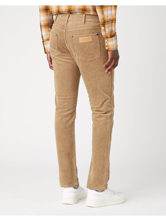 Wrangler Wrangler Pantaloni di tessuto W18SA2M24 Beige Slim Fit