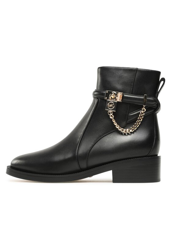 MICHAEL Michael Kors MICHAEL Michael Kors Botki Hamilton Flat Bootie 40F3HAME5L Czarny