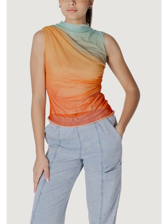 Desigual Desigual Podkoszulek TS_SAHARA Pomarańczowy Regular Fit