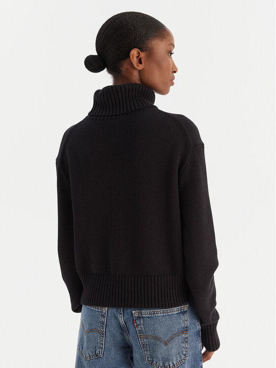 Calvin Klein Jeans Calvin Klein Jeans Dolčevita Chenille Monologo LV047D354G Crna Regular Fit