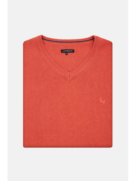 Lancerto Lancerto Sweter Anthony SW073223000053 Pomarańczowy Regular Fit