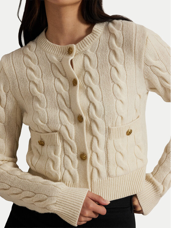 Polo Ralph Lauren Polo Ralph Lauren Strickjacke 211978312500 Écru Regular Fit
