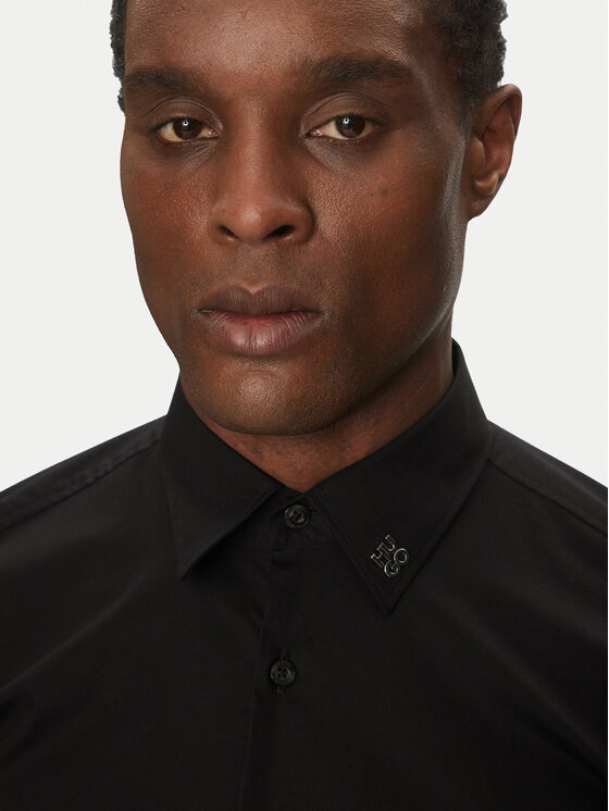 HUGO HUGO Hemd Ermo 50539307 Schwarz Slim Fit