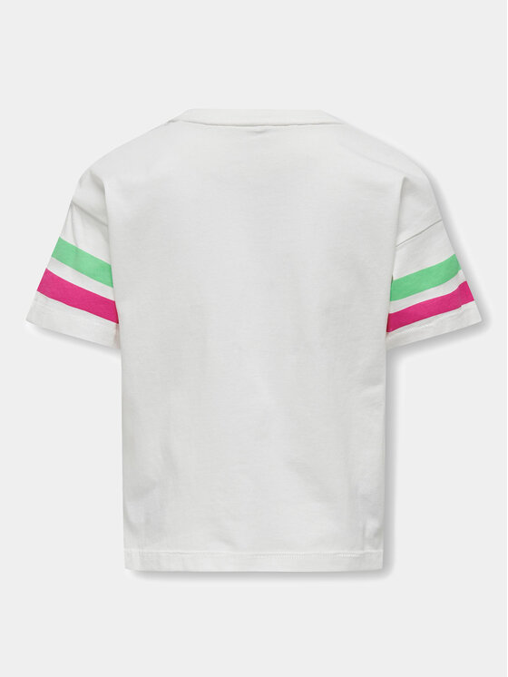Kids ONLY Kids ONLY Тишърт Vera 15322499 Бял Regular Fit