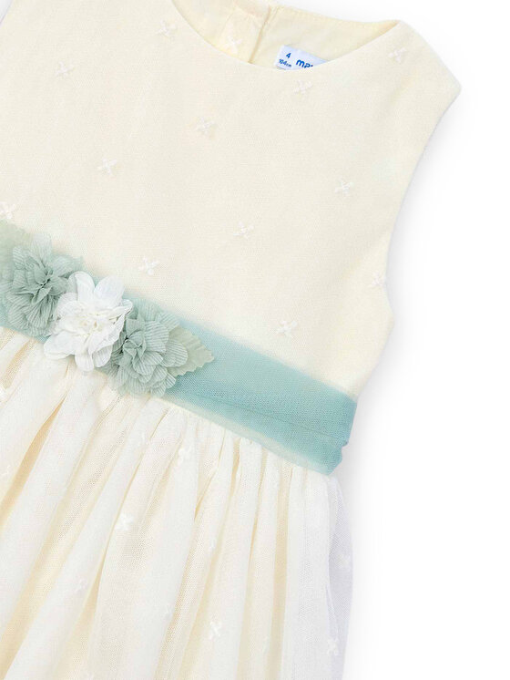 Mayoral Mayoral Elegantes Kleid 3919 Écru Regular Fit