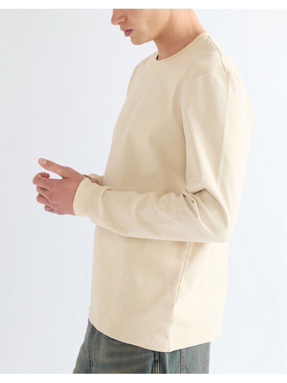 Wrangler Wrangler Longsleeve LS TEE Biały Regular Fit