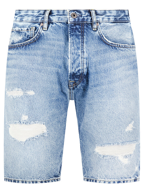 Pepe Jeans Pepe Jeans Džínové šortky PEPE ARCHIVE Callen PM800707 Modrá Relaxed Fit