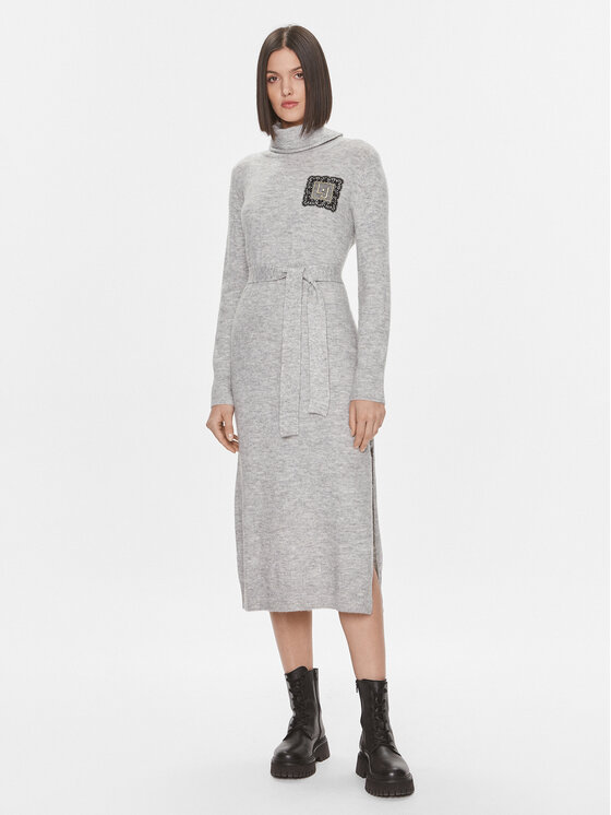 Liu Jo Liu Jo Трикотажна сукня 5F3035 MA08O Сірий Regular Fit