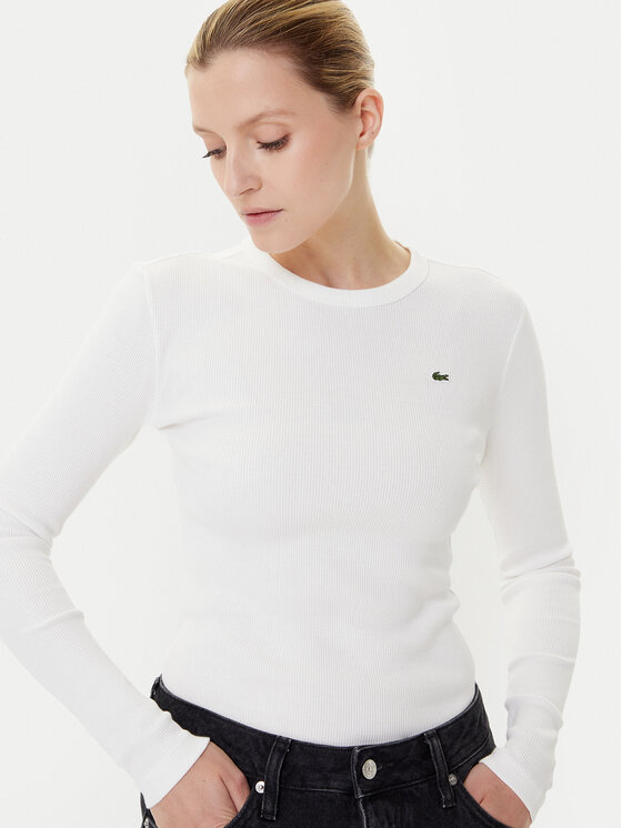 Lacoste Lacoste Блуза TF1692 Екрю Slim Fit