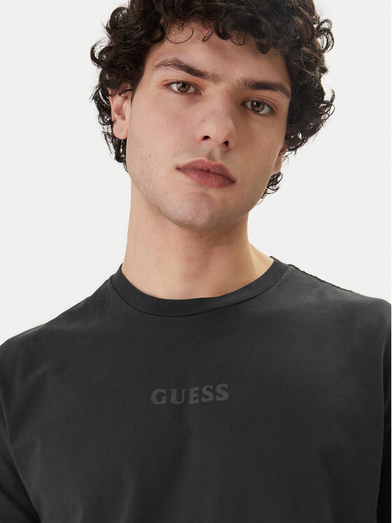 Guess Guess Tričko M6GI27 K3249 Čierna Regular Fit