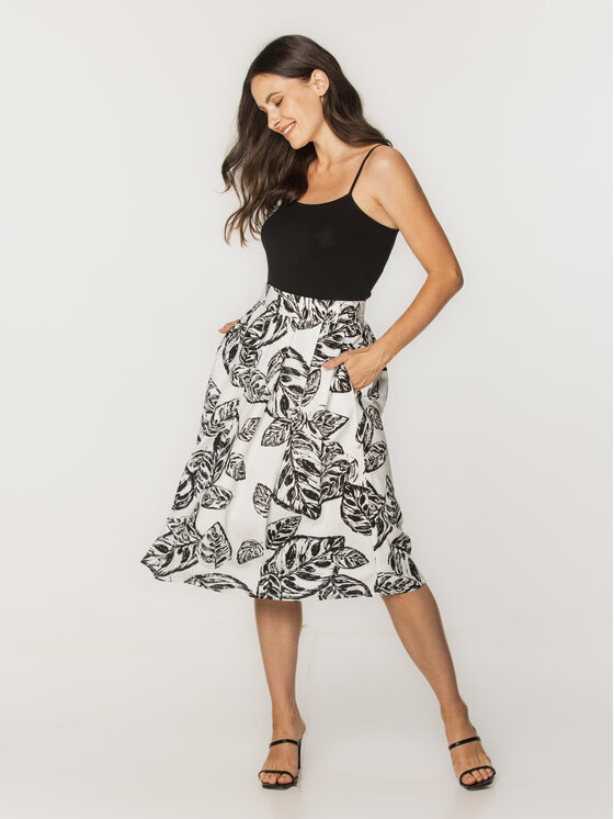 Willsoor Willsoor Spódnica 67821 Czarny Flared Fit