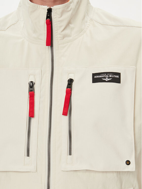 Aeronautica Militare Aeronautica Militare Bunda bomber 241AB2152CT3260 Écru Regular Fit