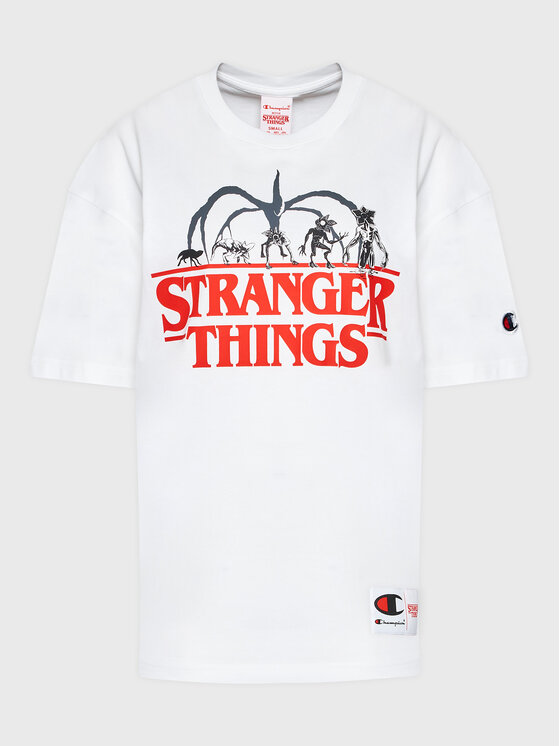 Champion Champion T-Shirt Unisex STRANGER THINGS 217791 Weiß Custom Fit