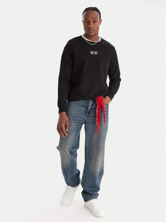 Kappa Kappa Mikina Authentic Nymphe 321Y1MW Černá Comfort Fit