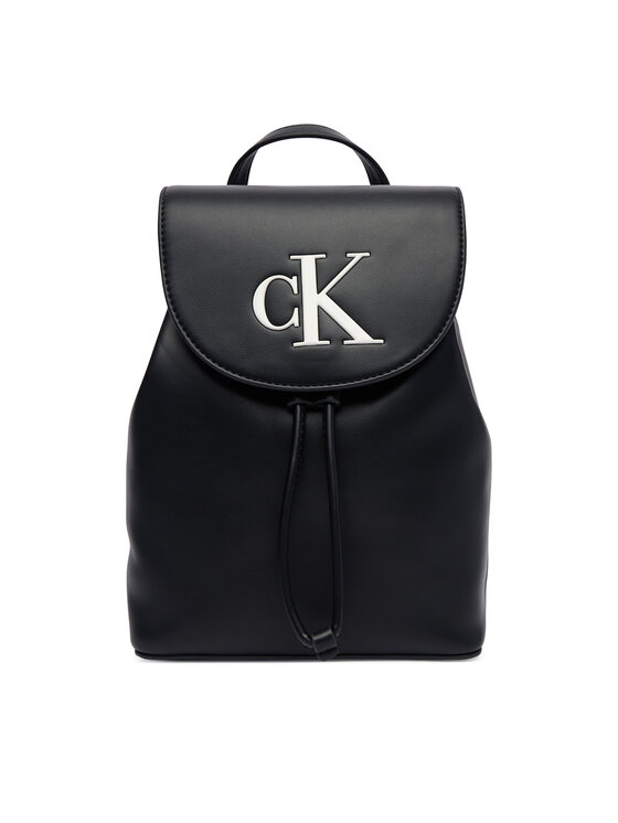 Calvin Klein Calvin Klein Ruksak Bold Ck Flap Mini Backpack LV04F3893G Crna