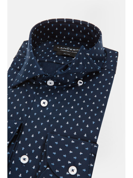 Lancerto Lancerto Koszula Diana 2 KO073121000004 Granatowy Slim Fit