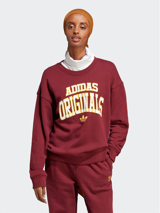 Sweat shirt sales adidas rouge