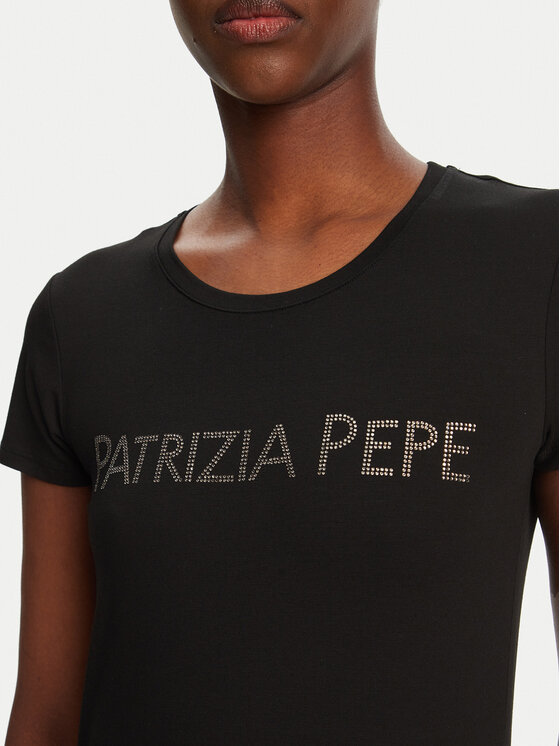 Patrizia Pepe Patrizia Pepe T-Shirt CM1419/J013-K103 Czarny Regular Fit