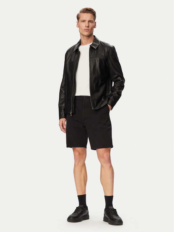 BOSS BOSS Auduma šorti H-Kane1 50555235 Melns Modern Fit