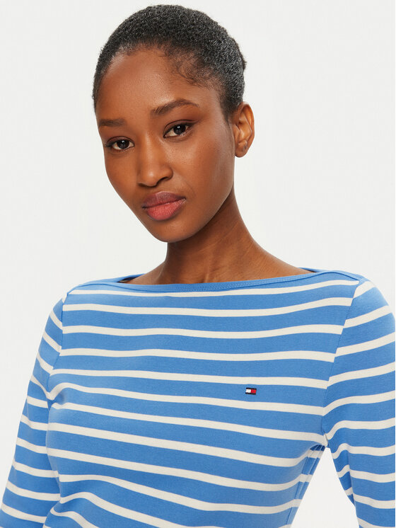 Tommy Hilfiger Tommy Hilfiger Majica New Cody WW0WW40589 Plava Slim Fit