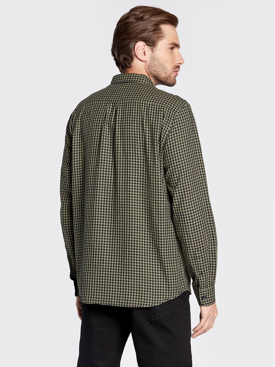 Wrangler Wrangler Camicia Pocket W5A22LX1X 112327182 Verde Regular Fit