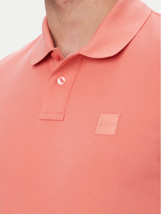 BOSS BOSS Polo marškinėliai Passenger 50507803 Šviesiai raudona Slim Fit