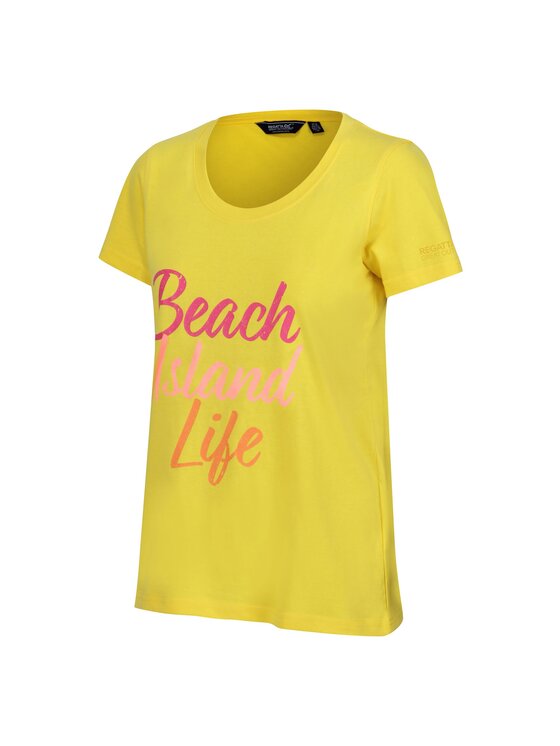 Regatta Regatta T-Shirt Filandra VIII Beach Żółty Short Fit