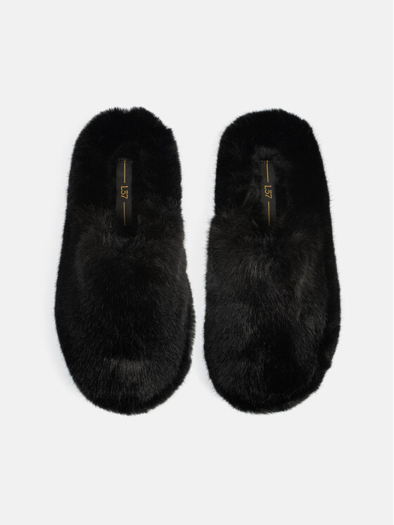 L37 L37 Pantofole LITTLE FLUFFY CLOUDS Nero