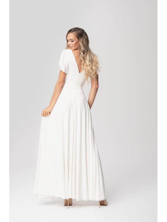 Aurora Aurora Večerní šaty Ślubna Abelia Bílá Feminine Fit