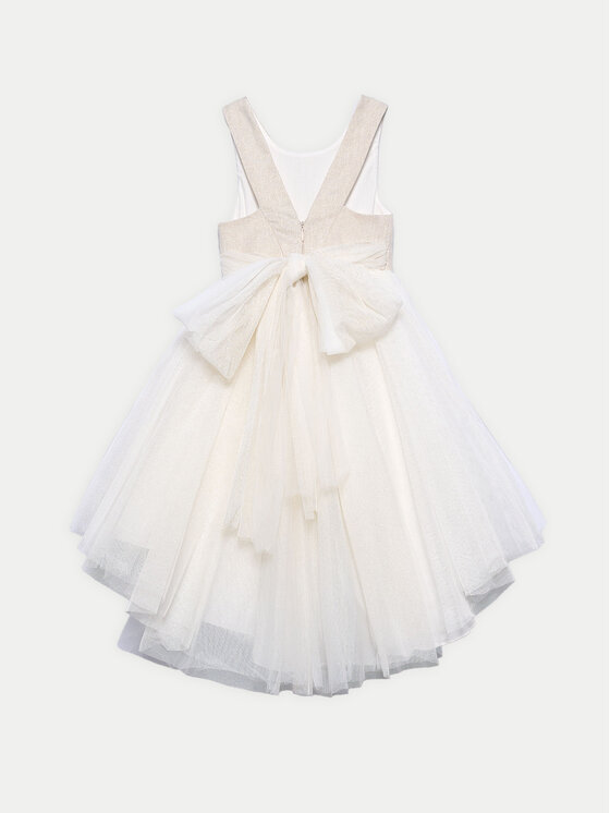 Abel & Lula Abel & Lula Sukienka elegancka 5032 Beżowy Regular Fit