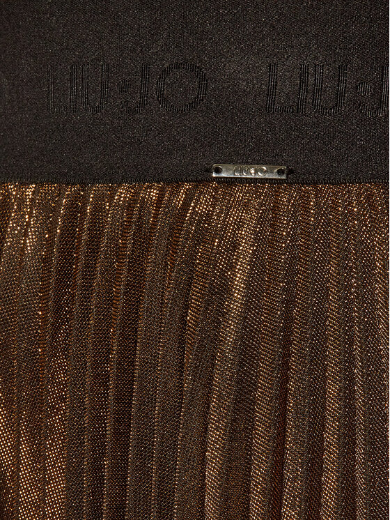 Liu Jo Liu Jo Spódnica plisowana WF0475 J4032 Złoty Regular Fit